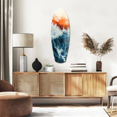 Colors of the Sunset in the Ocean Glass Wall Art